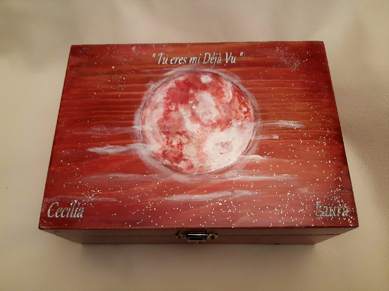 Caja de música Luna Rosa